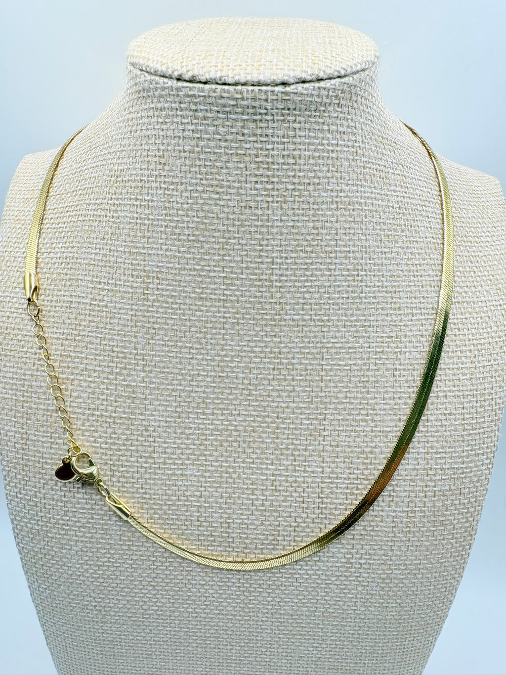 Vintage Liquid Herringbone Extender Chain- B 16 inches