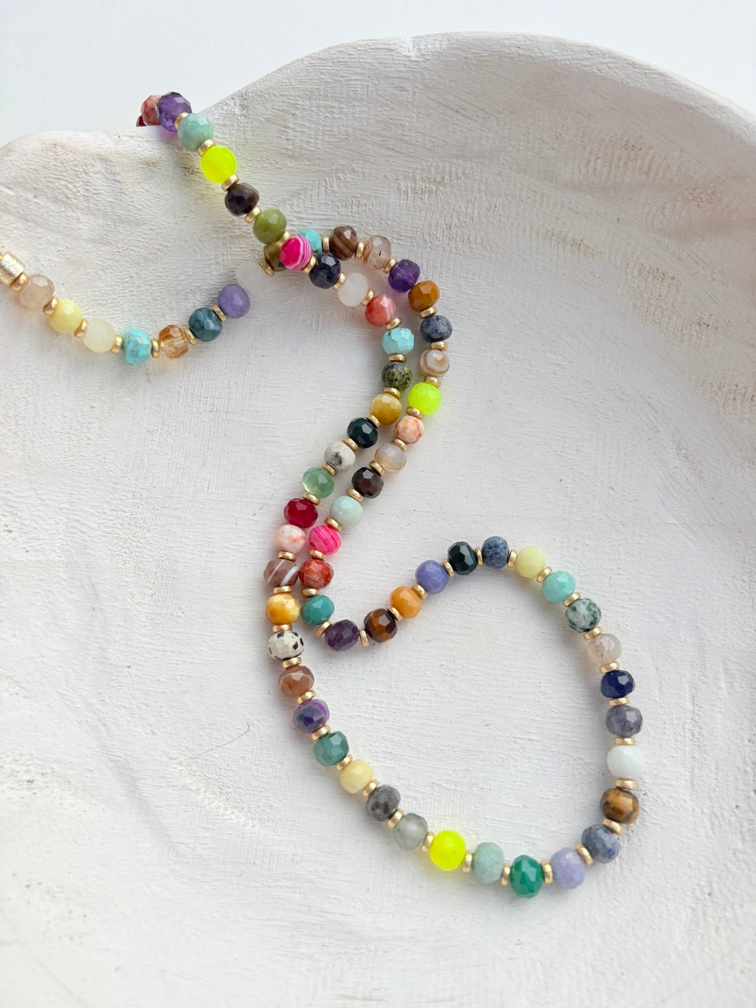 Faceted Multi-Stone Heritage Necklace