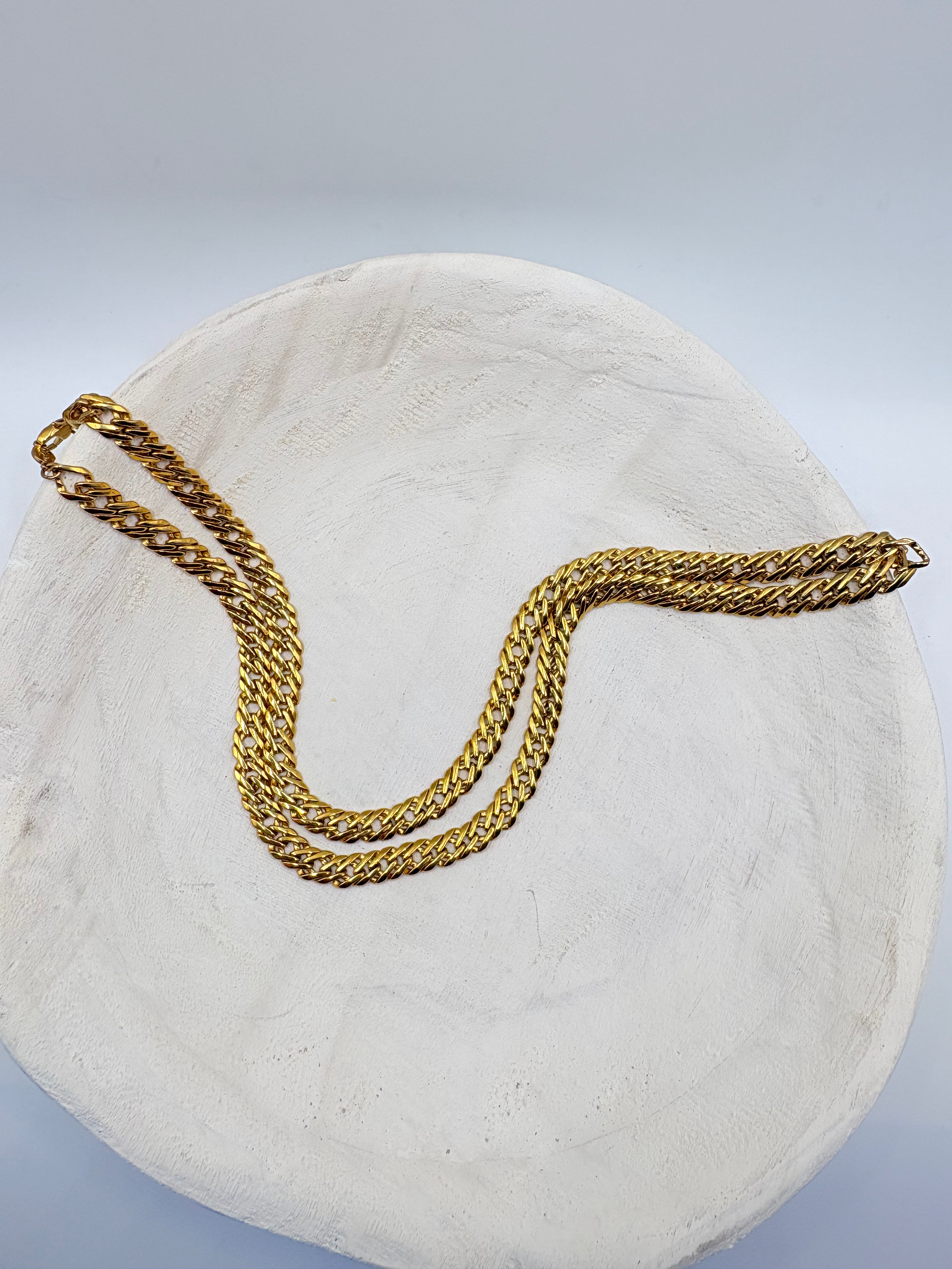 Vintage Napier Longline Interlocking Link Chain 30 inches