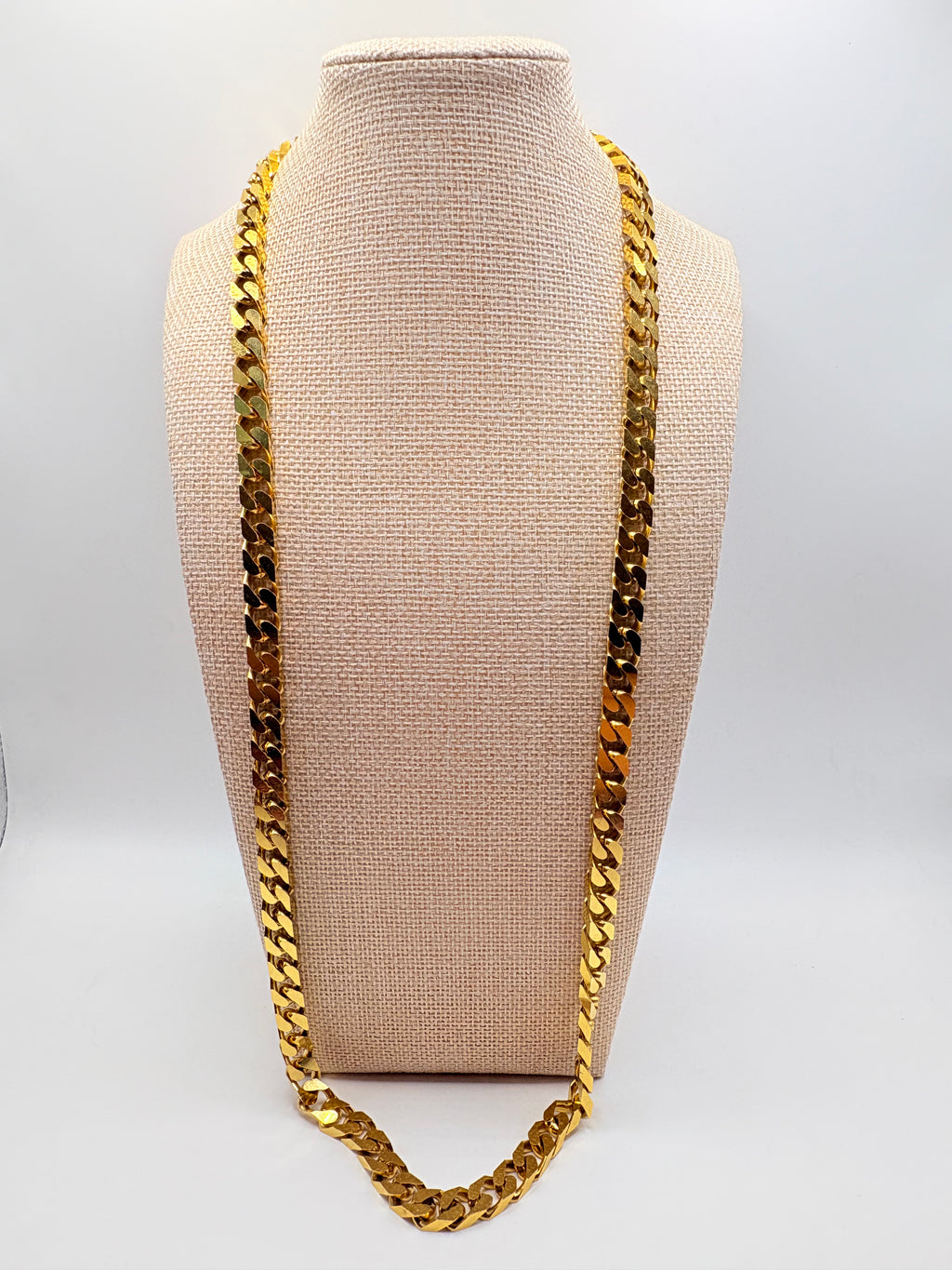Vintage Heavy Longline Curb Chain 30 inches