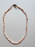 Natural Pink Opal beaded Necklace
