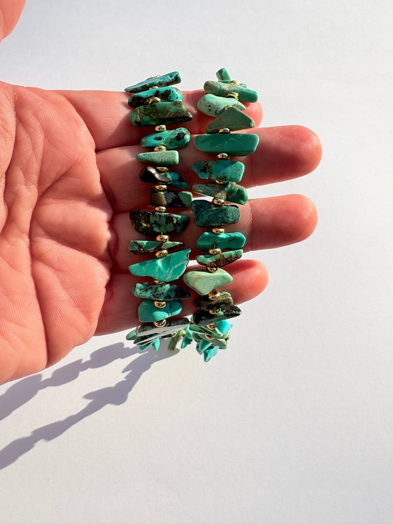 Turquoise Chip Necklace