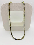 Tourmaline Beaded Stacking Necklace (Green)