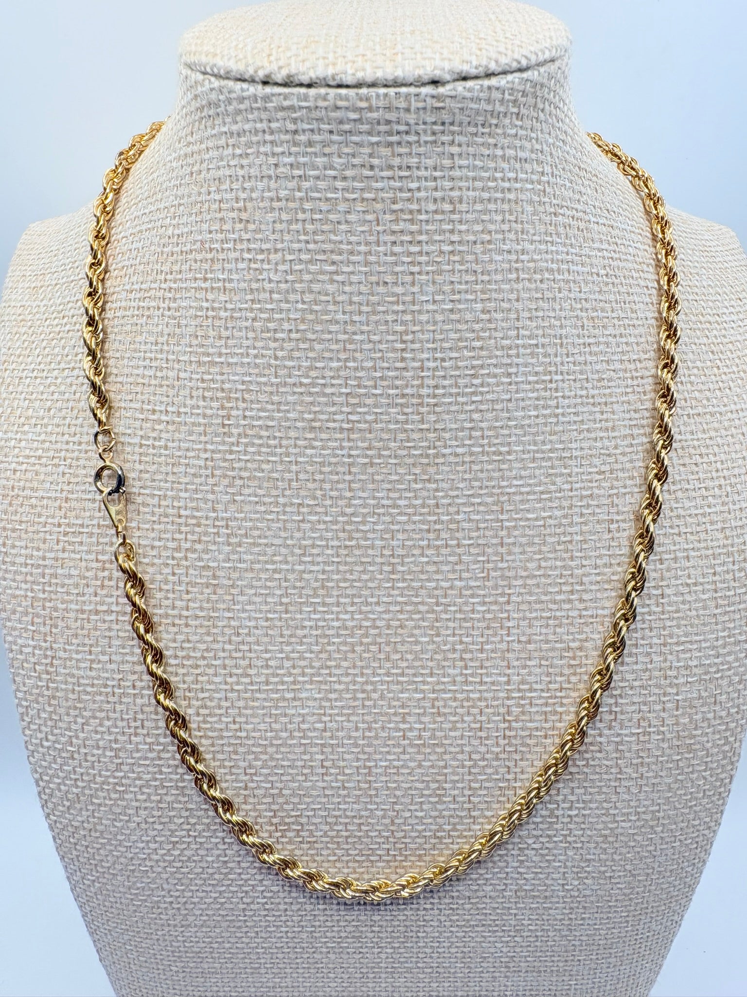 Vintage Mid-Weight Rope Chain 18 inches