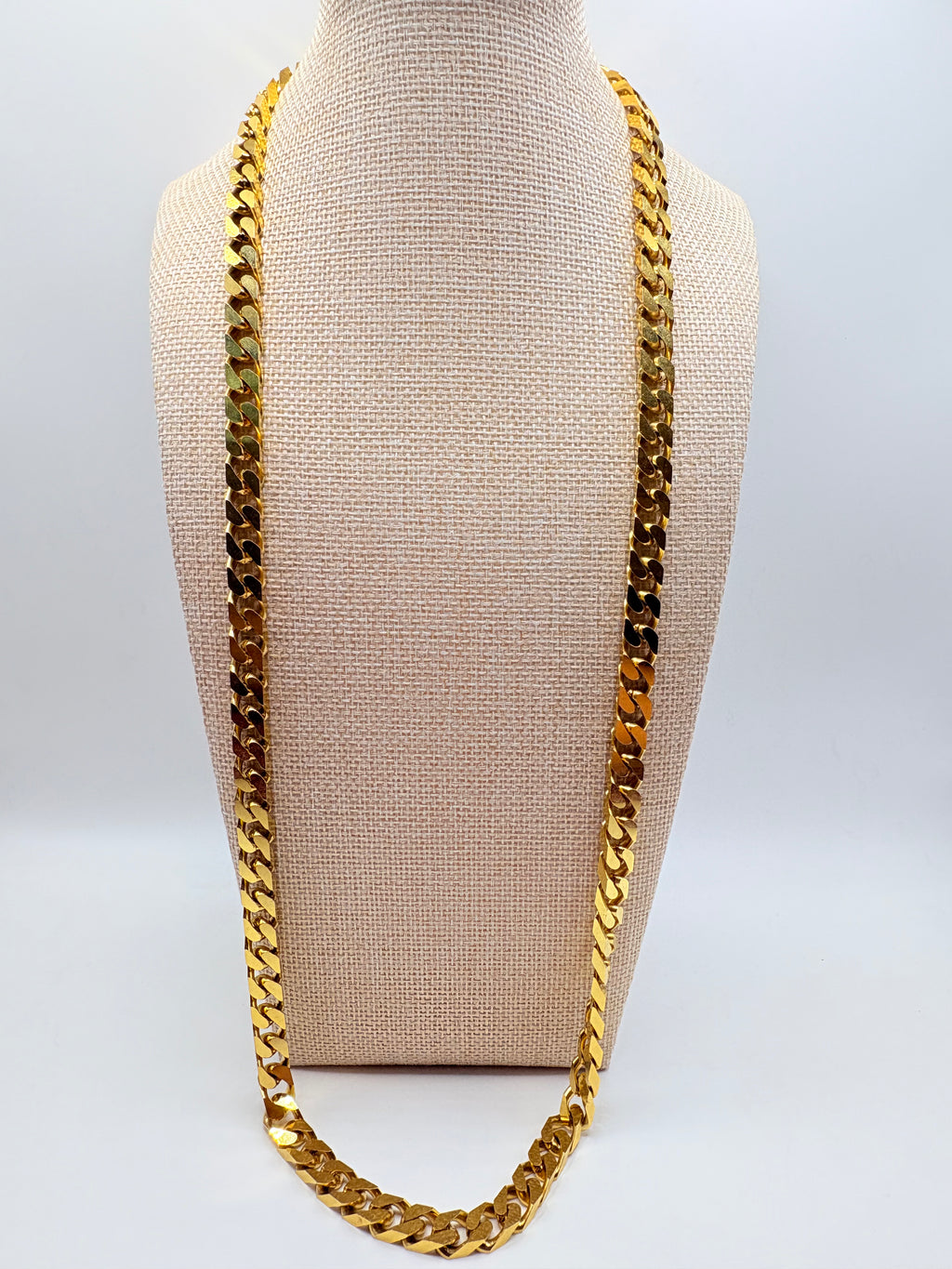 Vintage Heavy Longline Curb Chain 30 inches