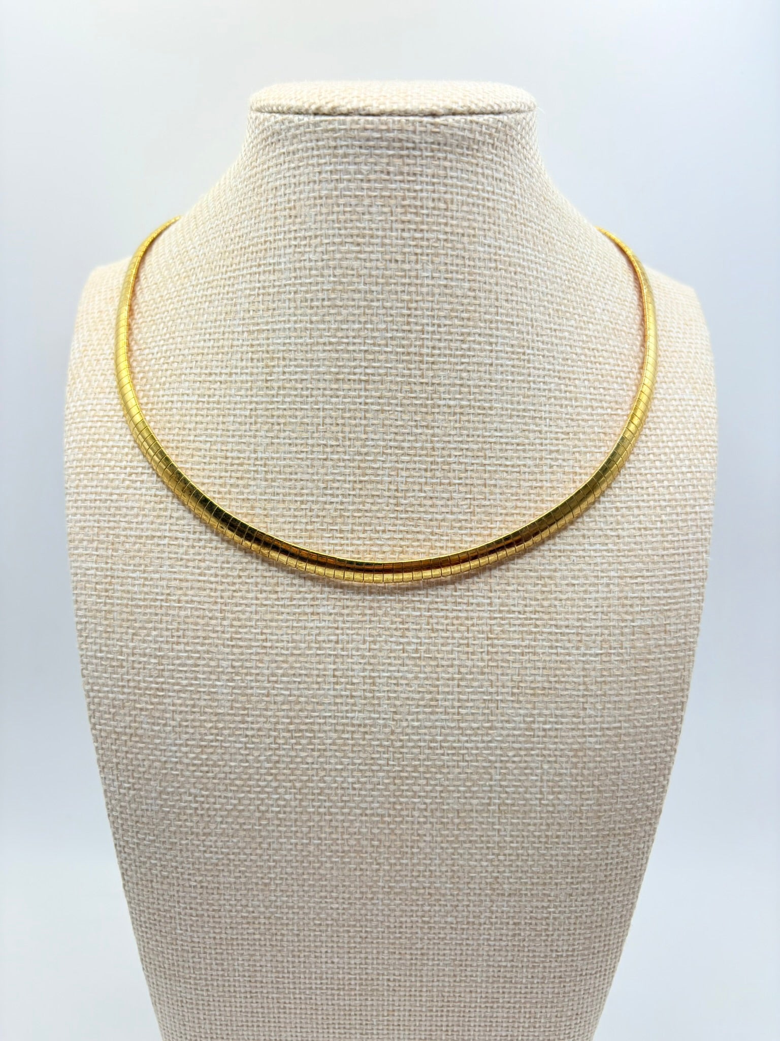 Vintage Classic Gold Omega Collar 16 inches