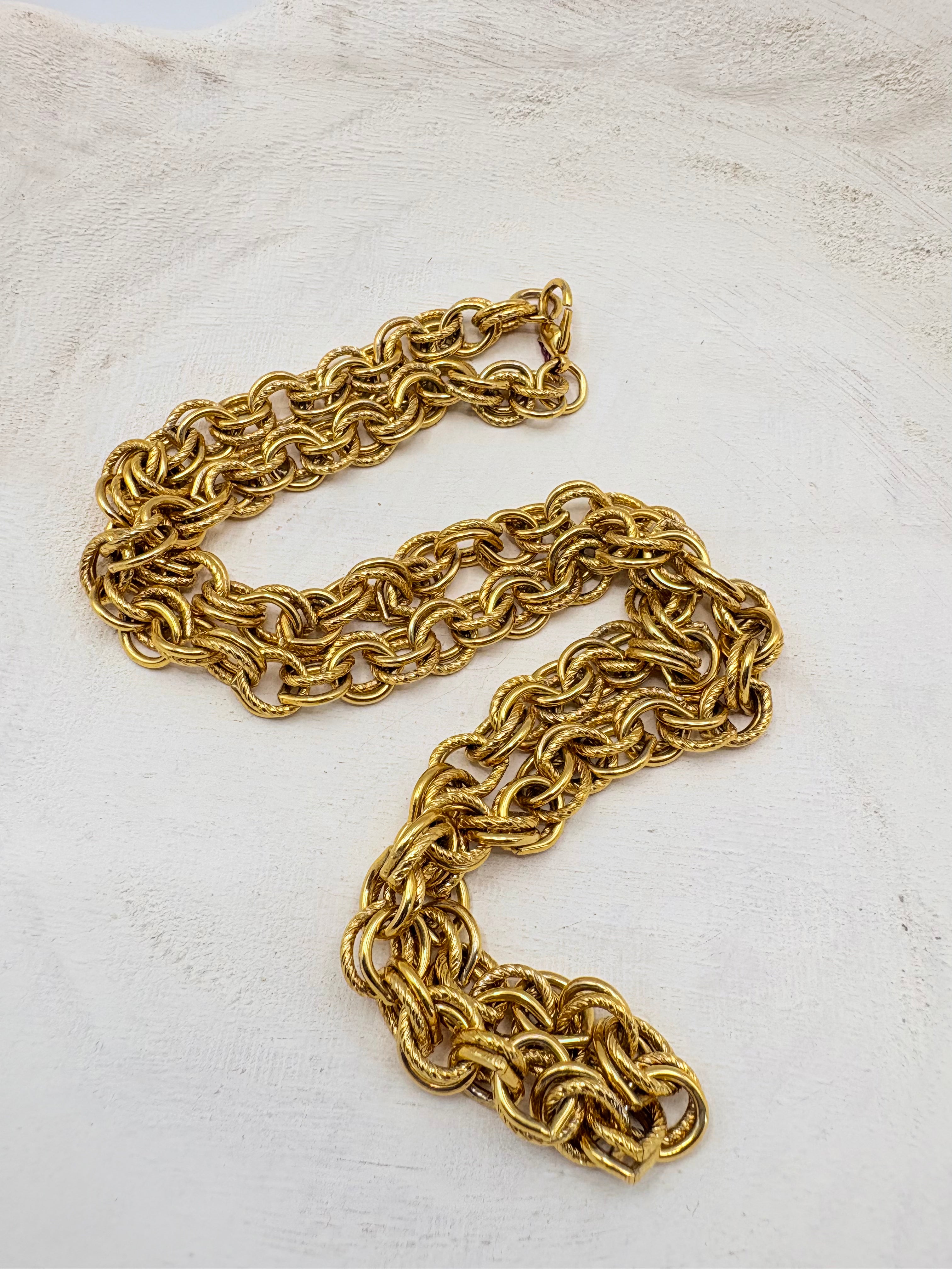 Authentic Vintage Chunky Florentine Rope Chain