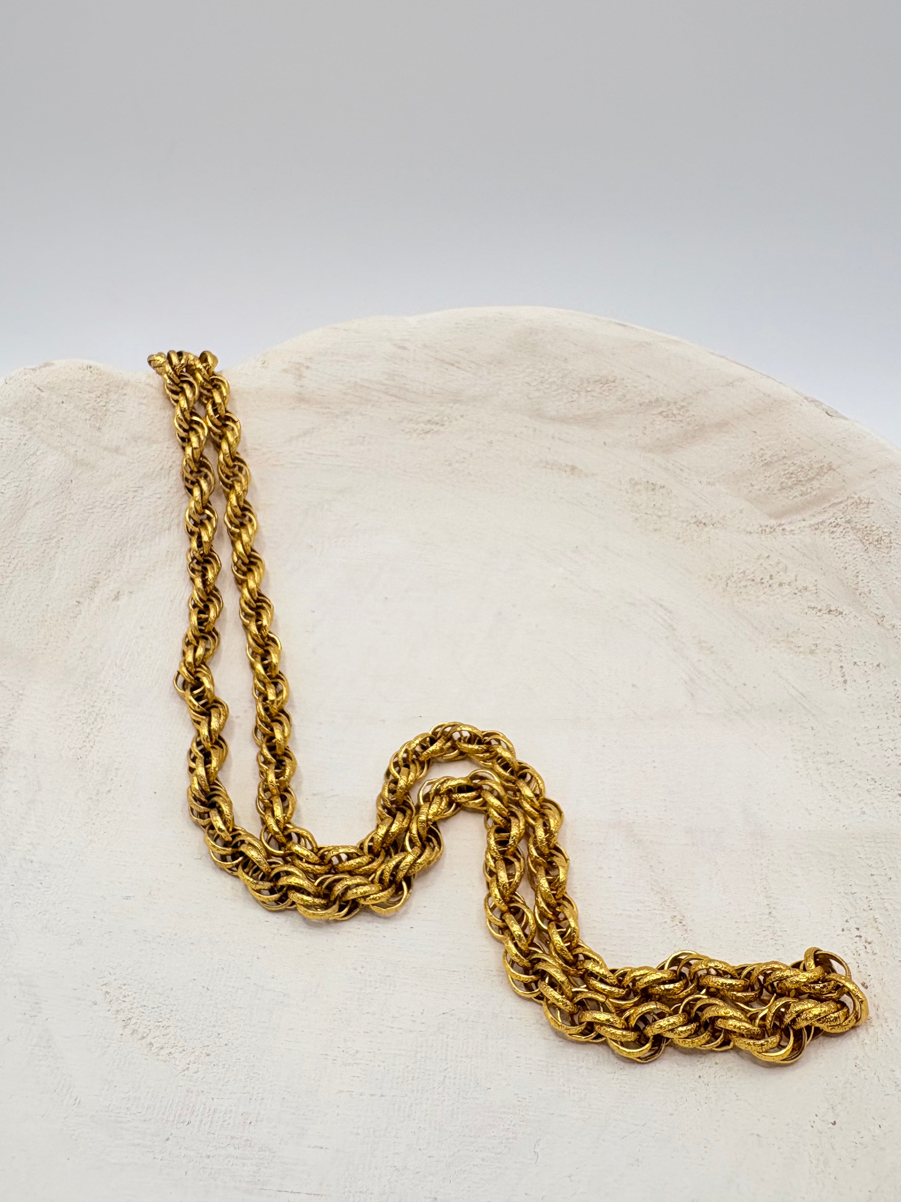Authentic Vintage Chunky Florentine Rope Chain