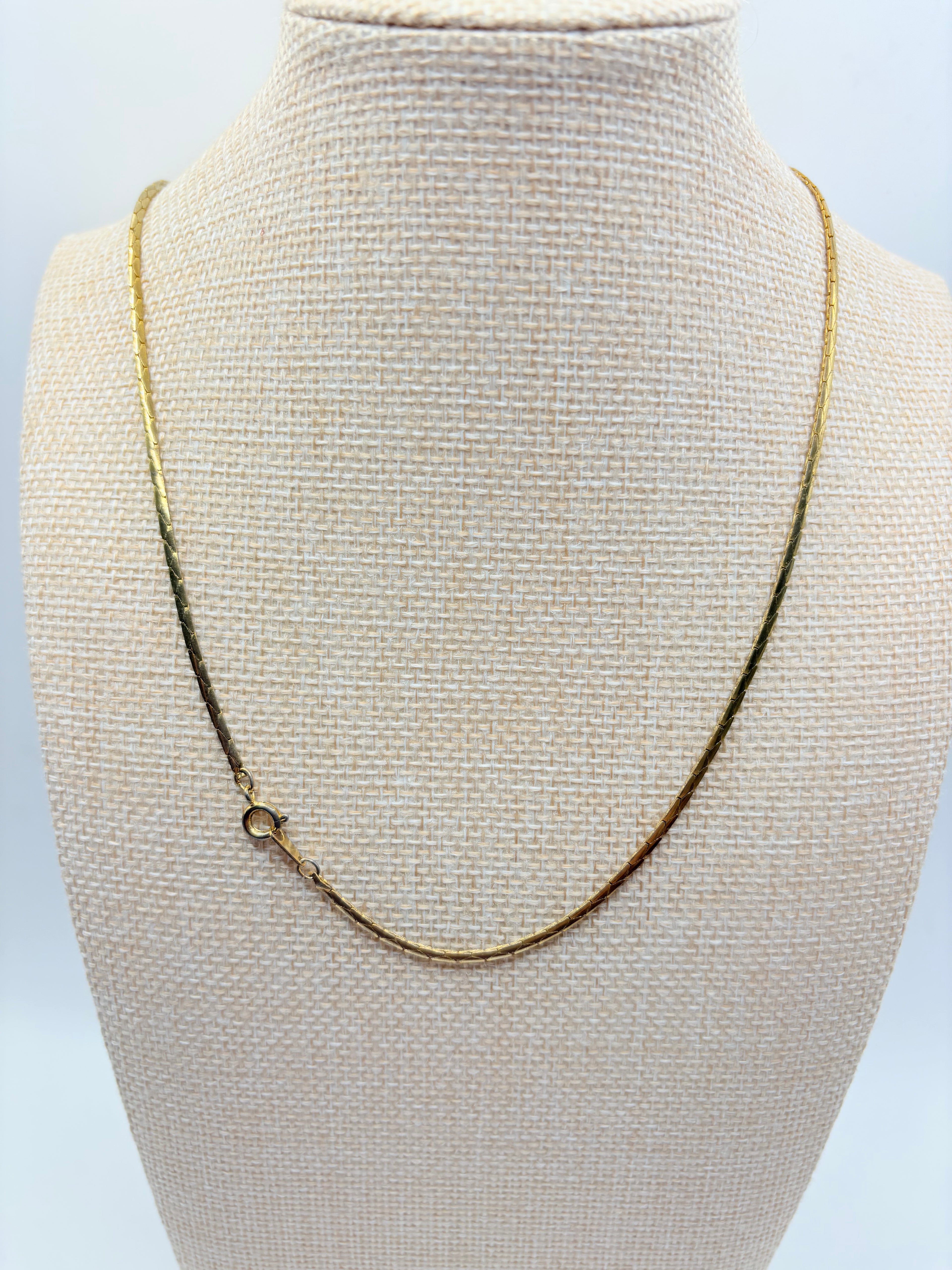 Vintage Textured Cobra Chain 24 inches