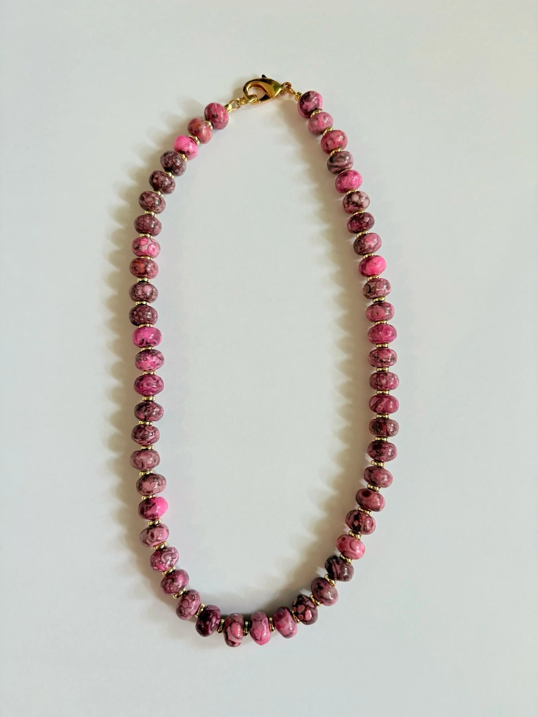 Pink Sea Sediment Necklace