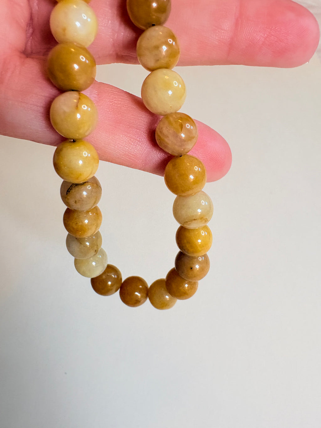 Yellow Jade Necklace