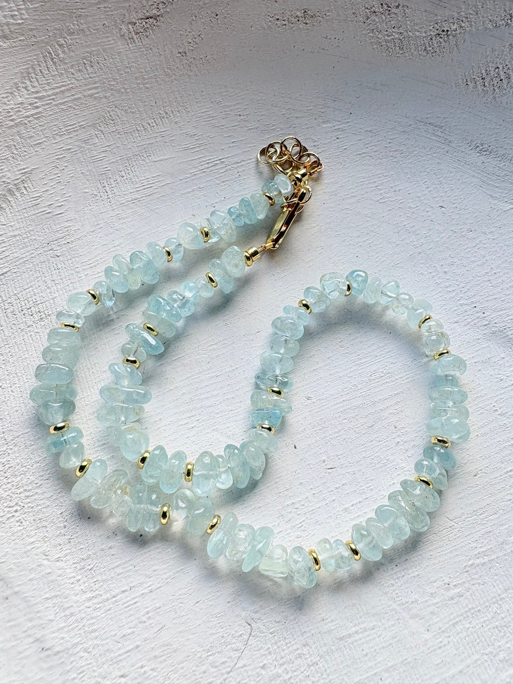 Aquamarine Nugget Necklace