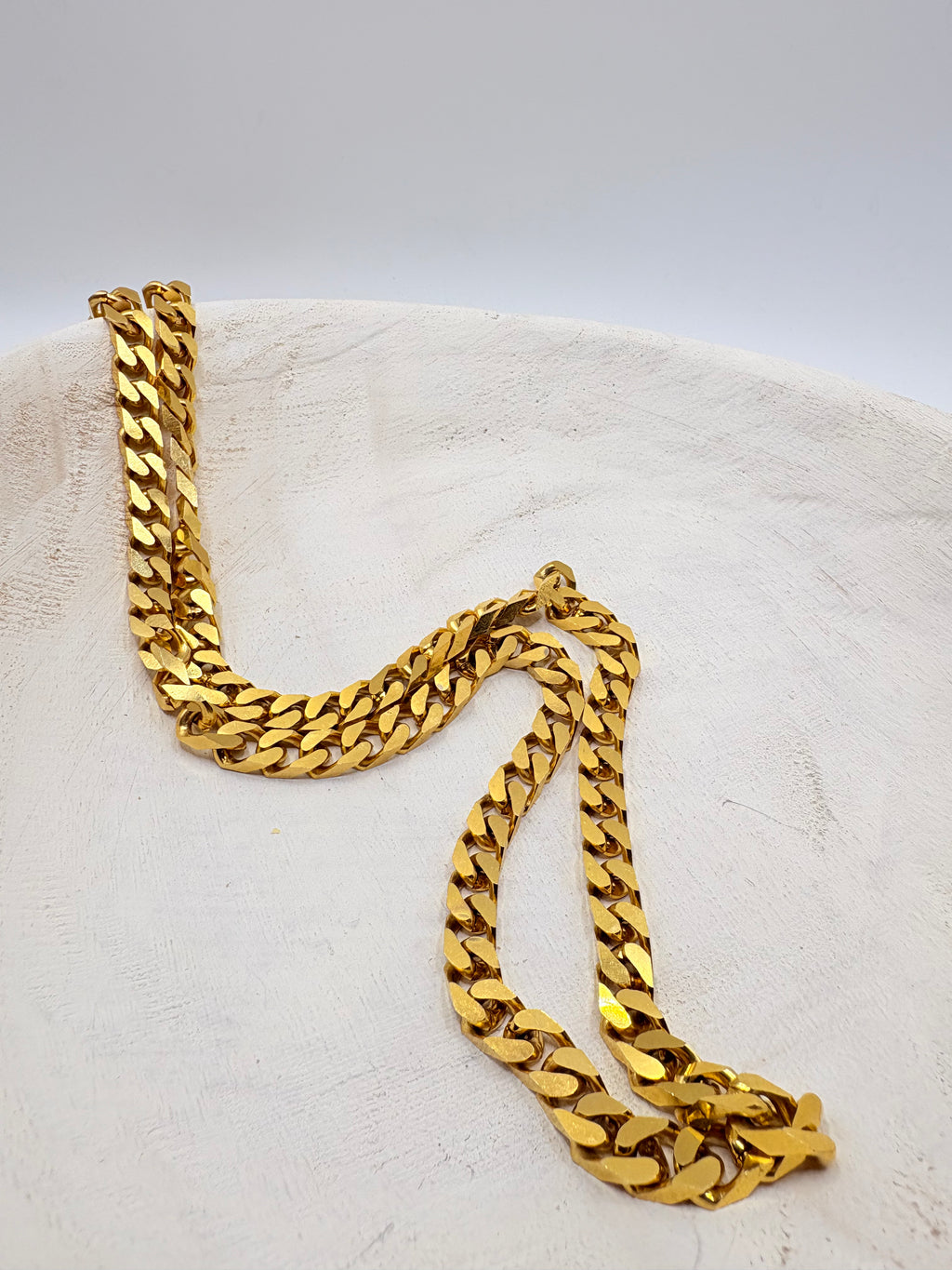Vintage Heavy Longline Curb Chain 30 inches