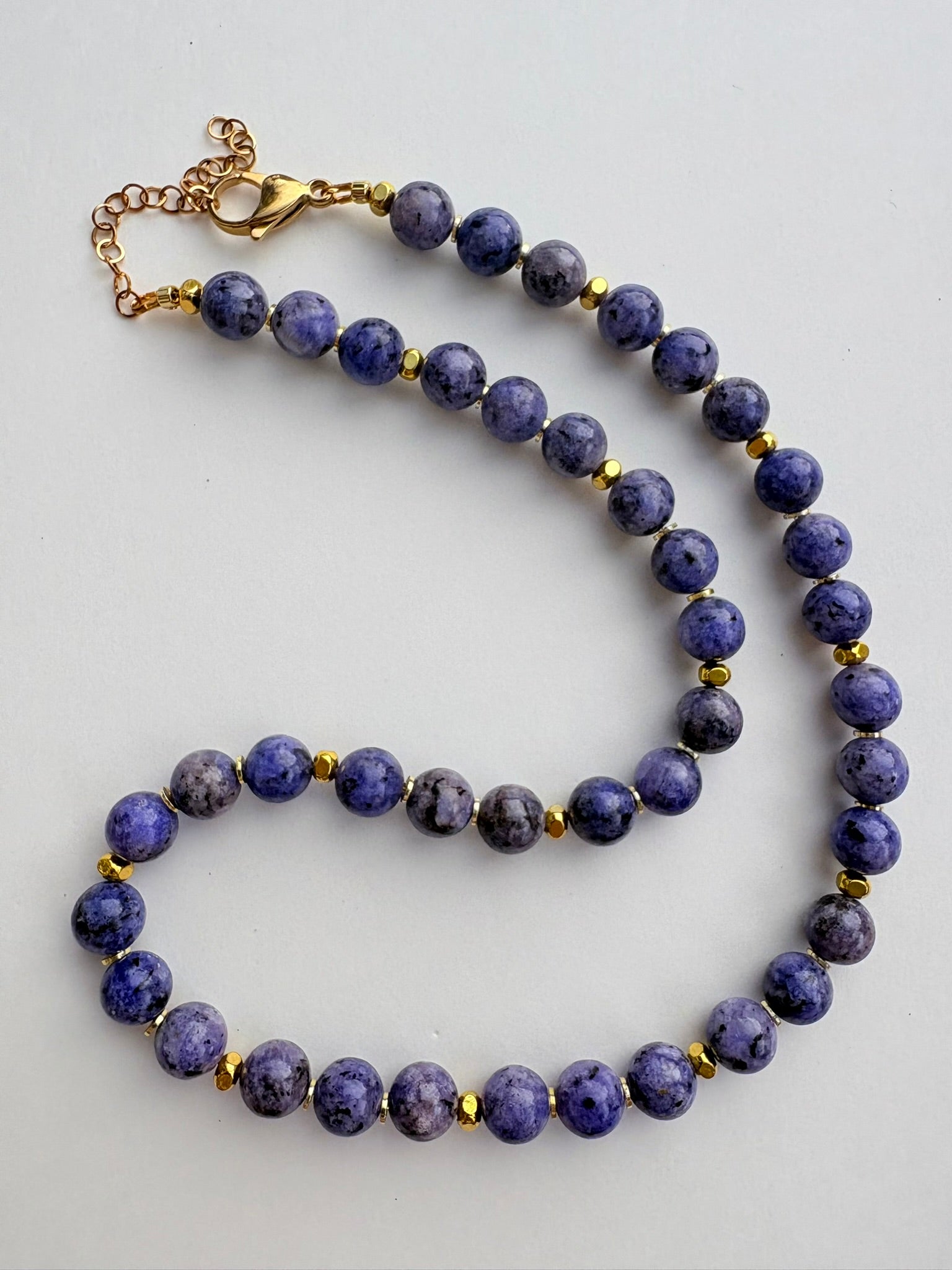 Smooth Round Lepidolite Necklace