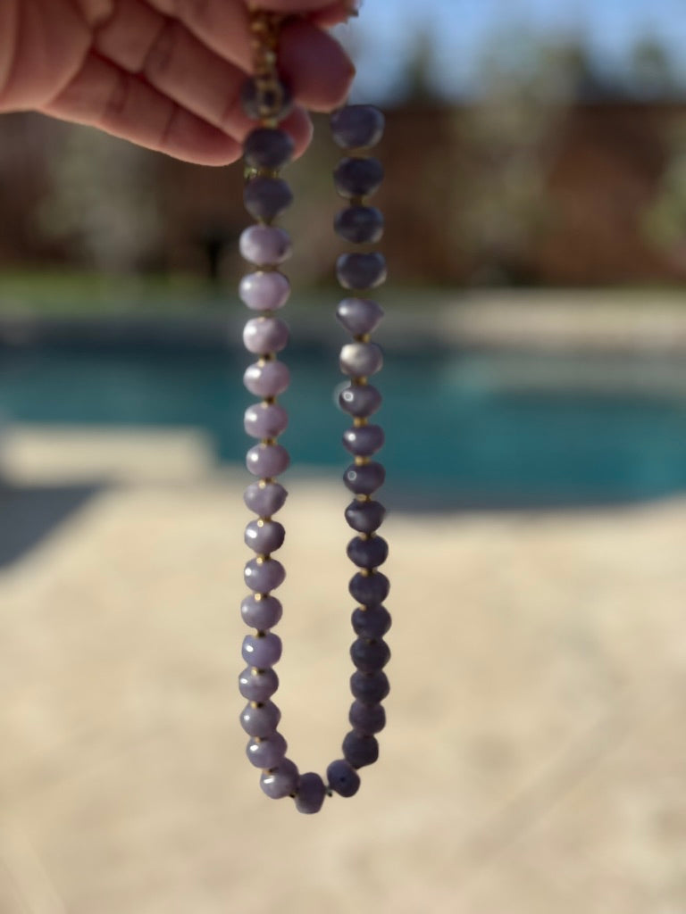 Lepidolite Natural Stone Necklace