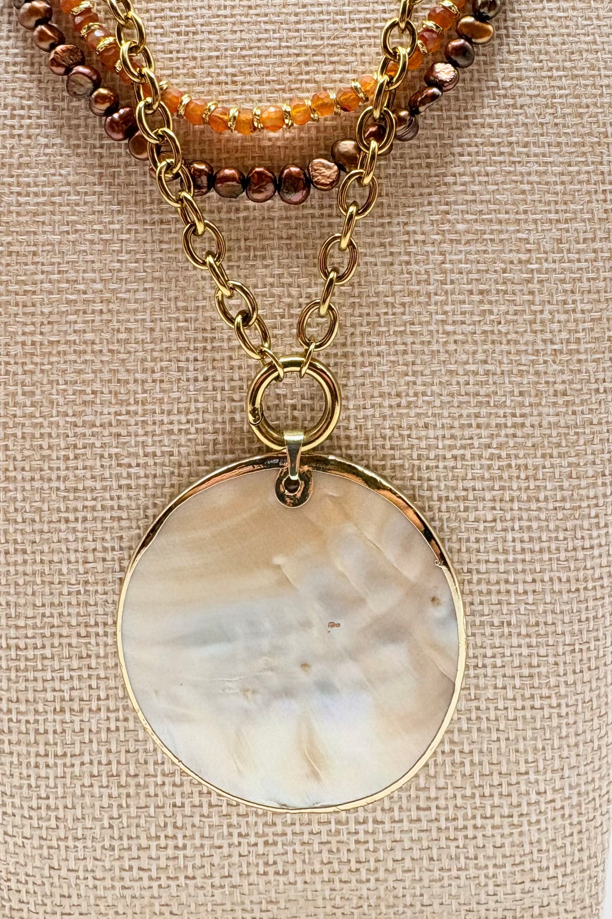 Statement Mother of Pearl Necklace