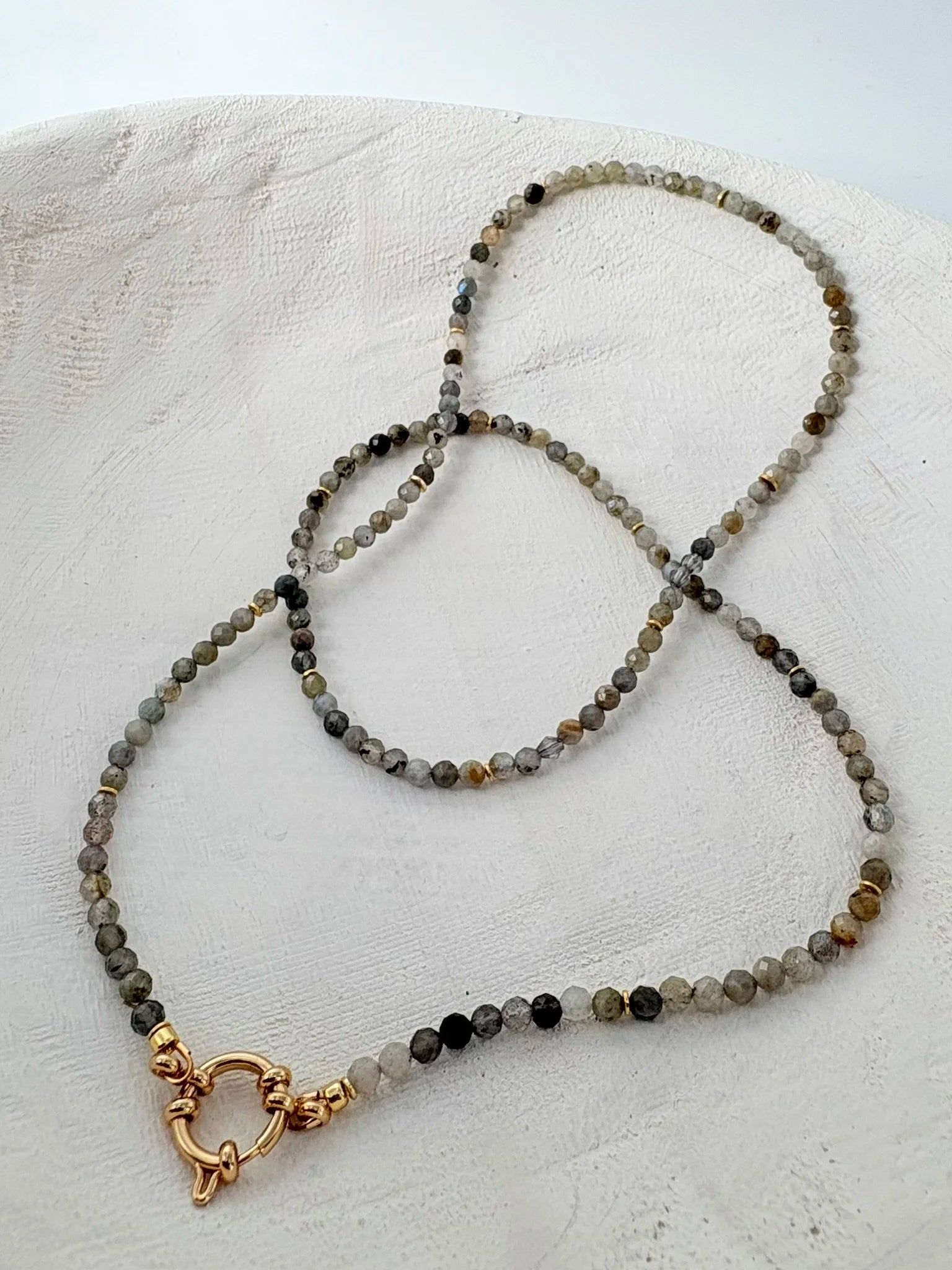 Laboradorite Charm Necklace