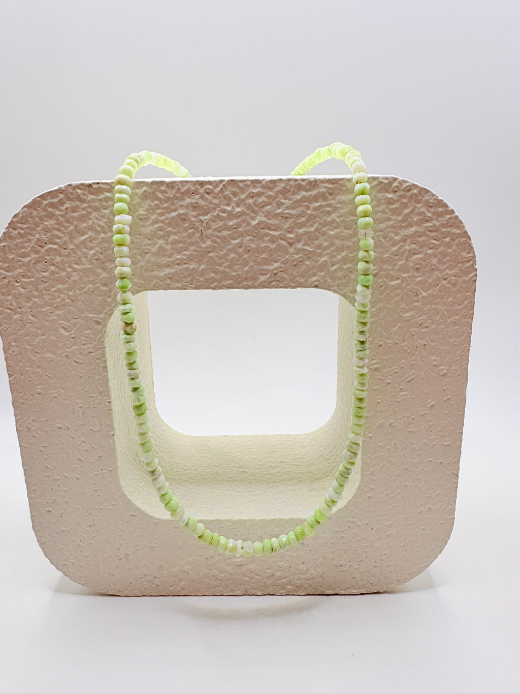 Faceted Lime Green Dyed Opal