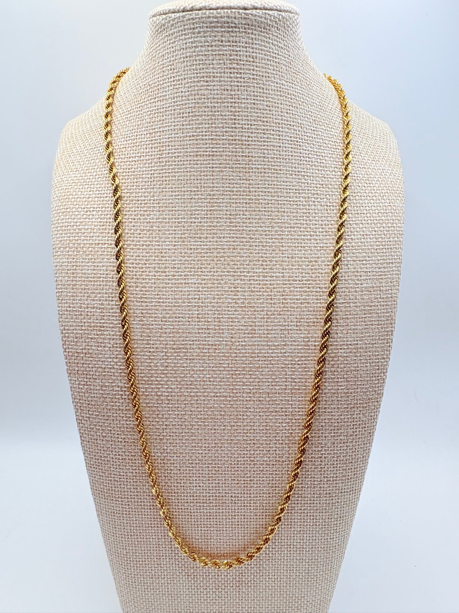 Vintage Classic Mid-Weight Rope Chain 24 inches