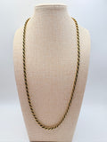 Vintage Enamel Accent Rope Chain- 24.5 inches