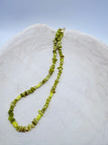 Lemon Jade Chip Stacking Necklace 19 inches