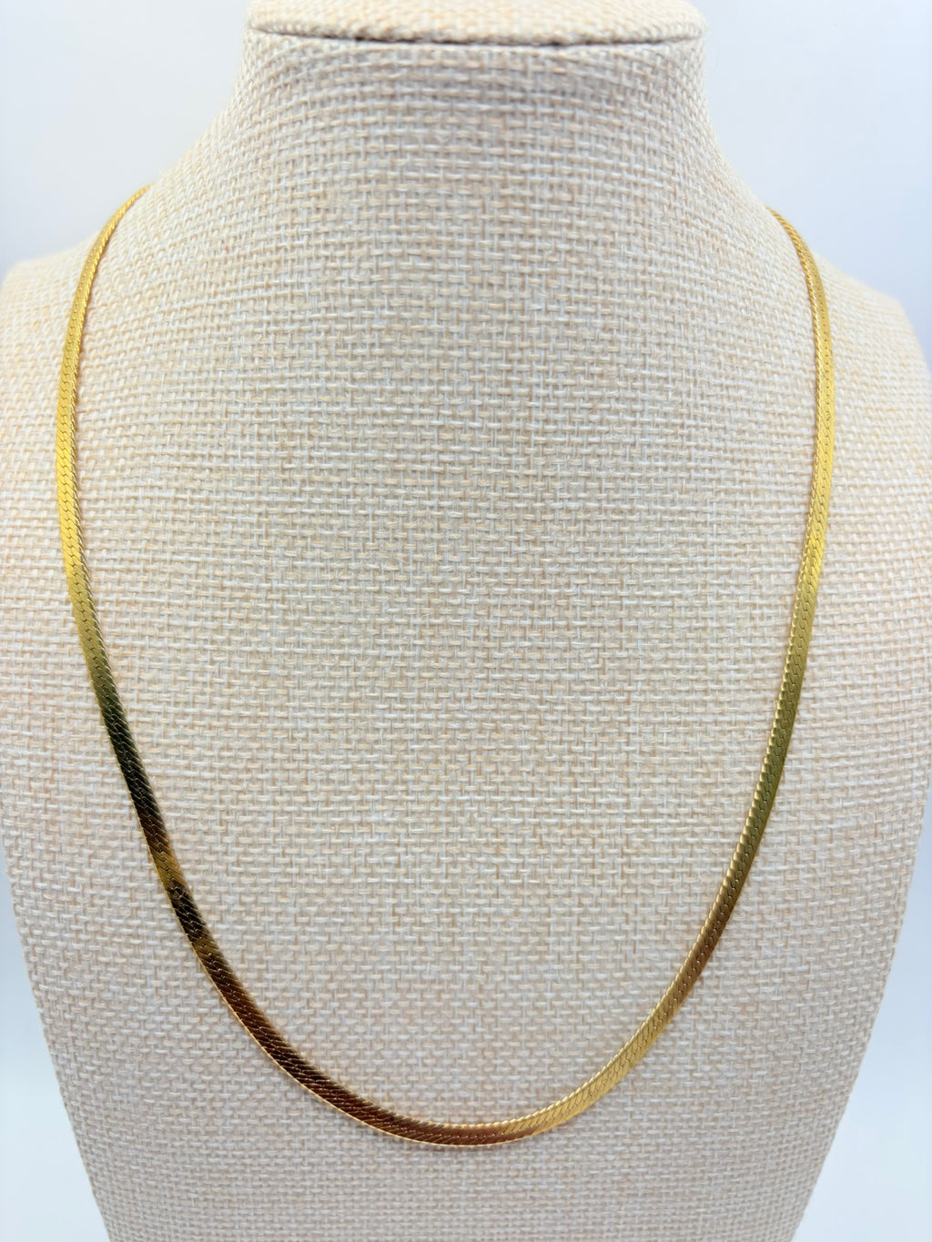 Vintage Liquid Herringbone Chain 20 inches A