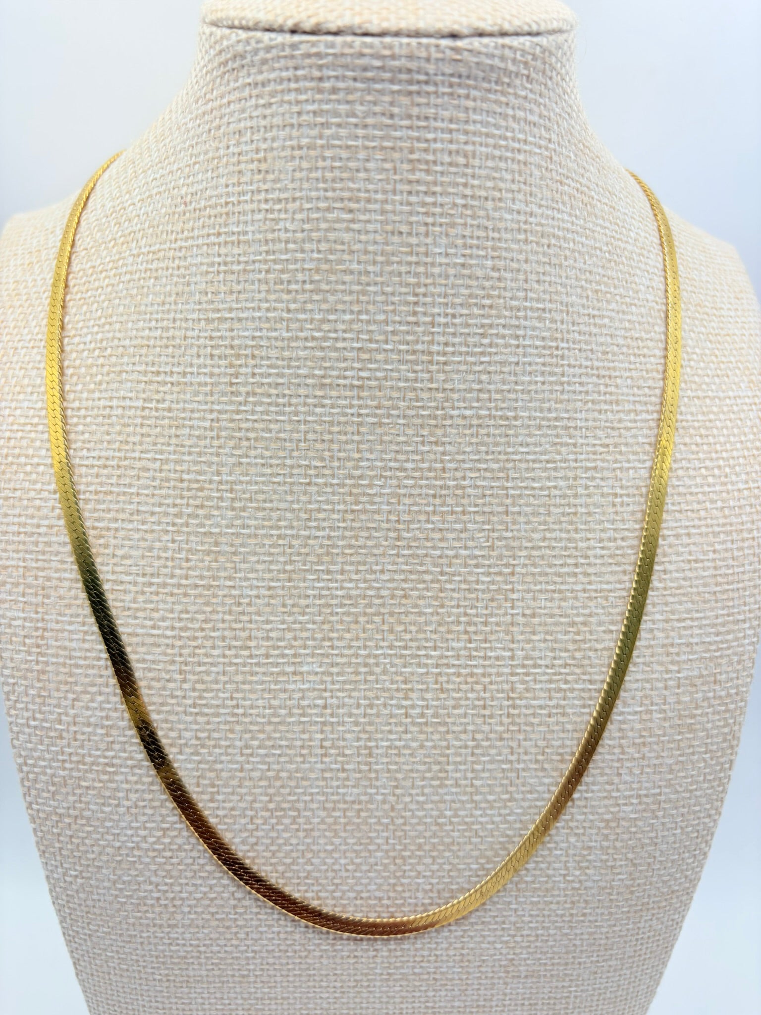 Vintage Liquid Herringbone Chain 20 inches A