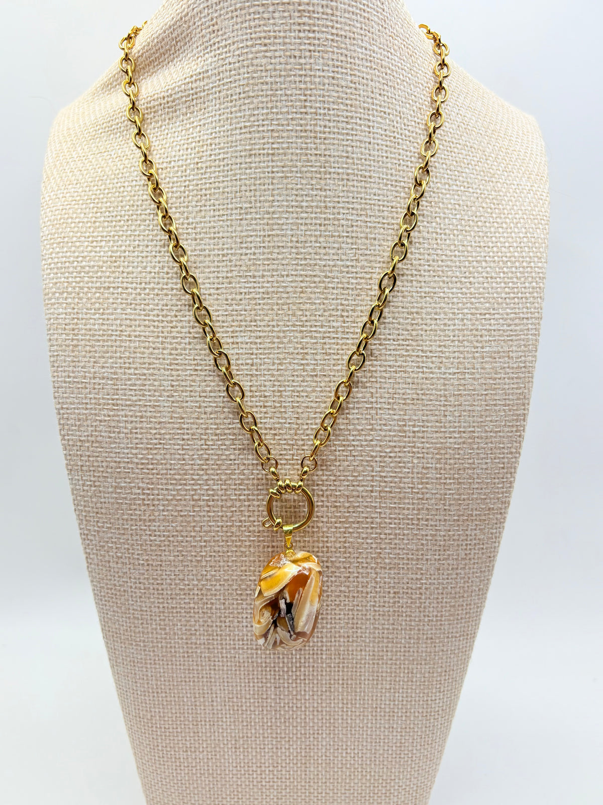 Statement Mosaic Shell Necklace