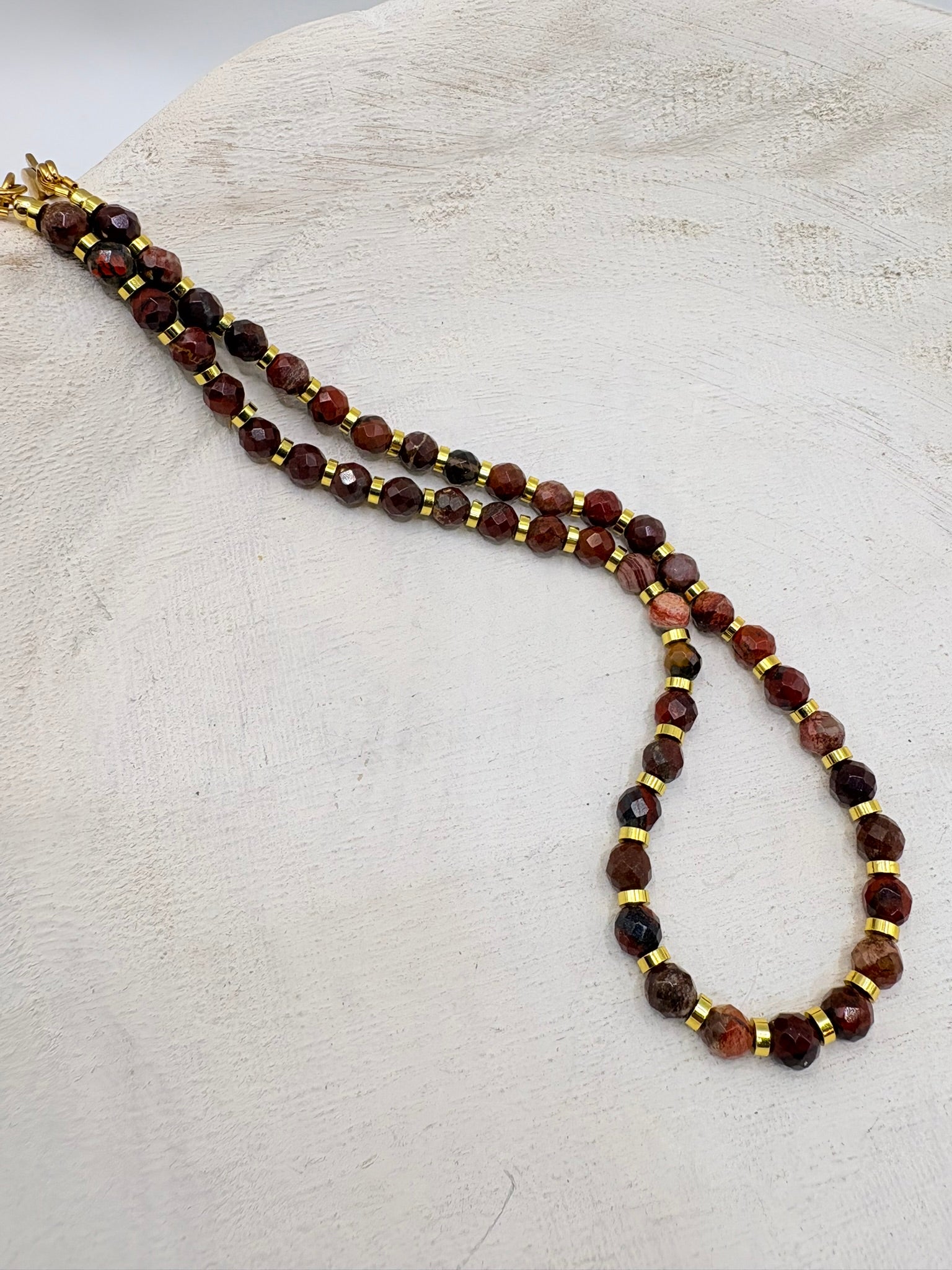 Red Agate Dainty Necklace