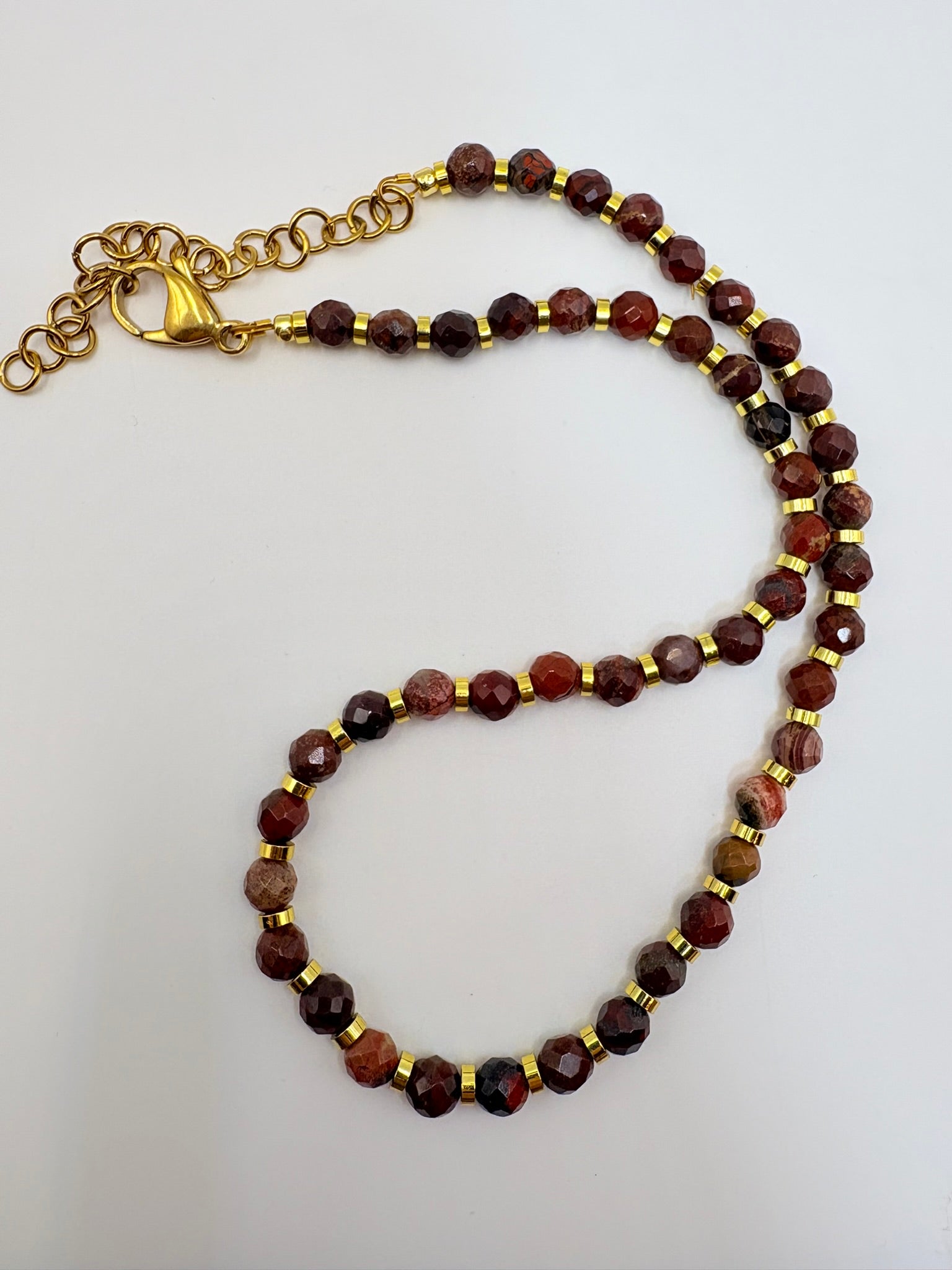 Red Agate Dainty Necklace