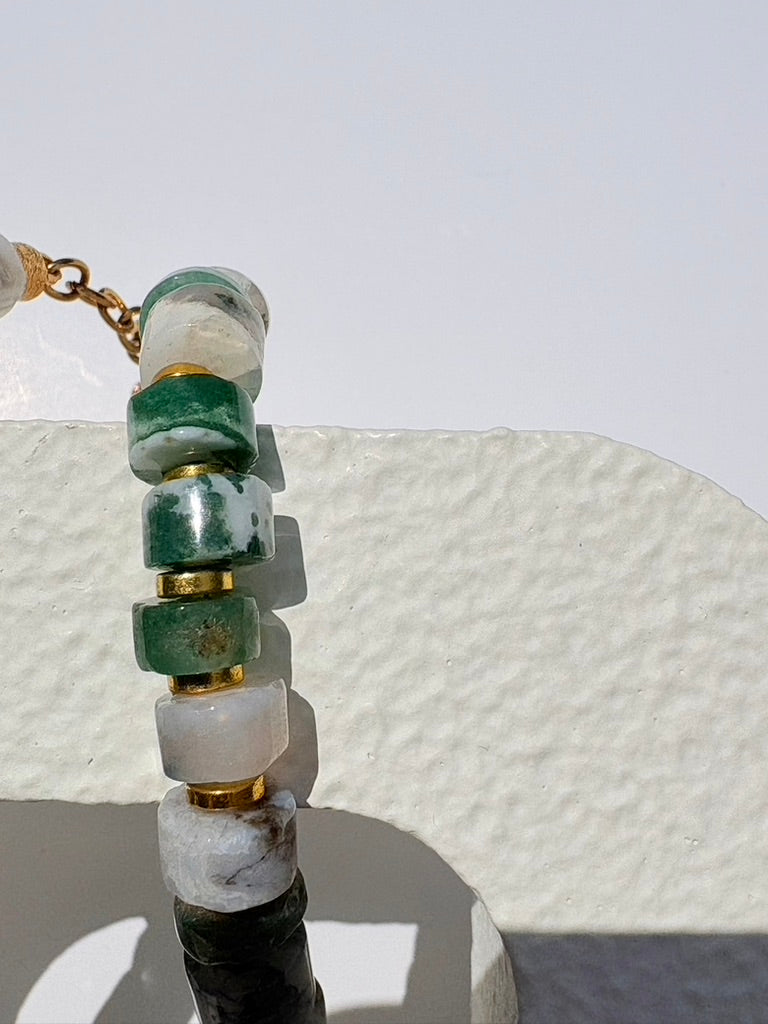 Moss Agate Gemstone Necklace