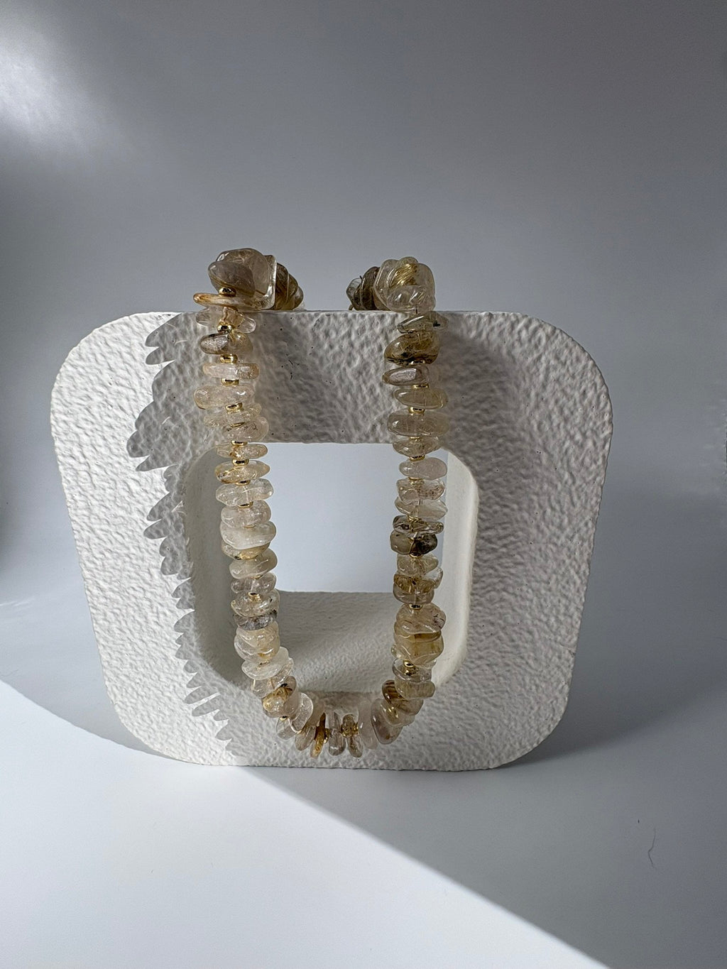 Rutilated Quartz Chip Necklace