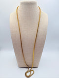 Vintage Heavy Liquid Snake Chain 34 inches