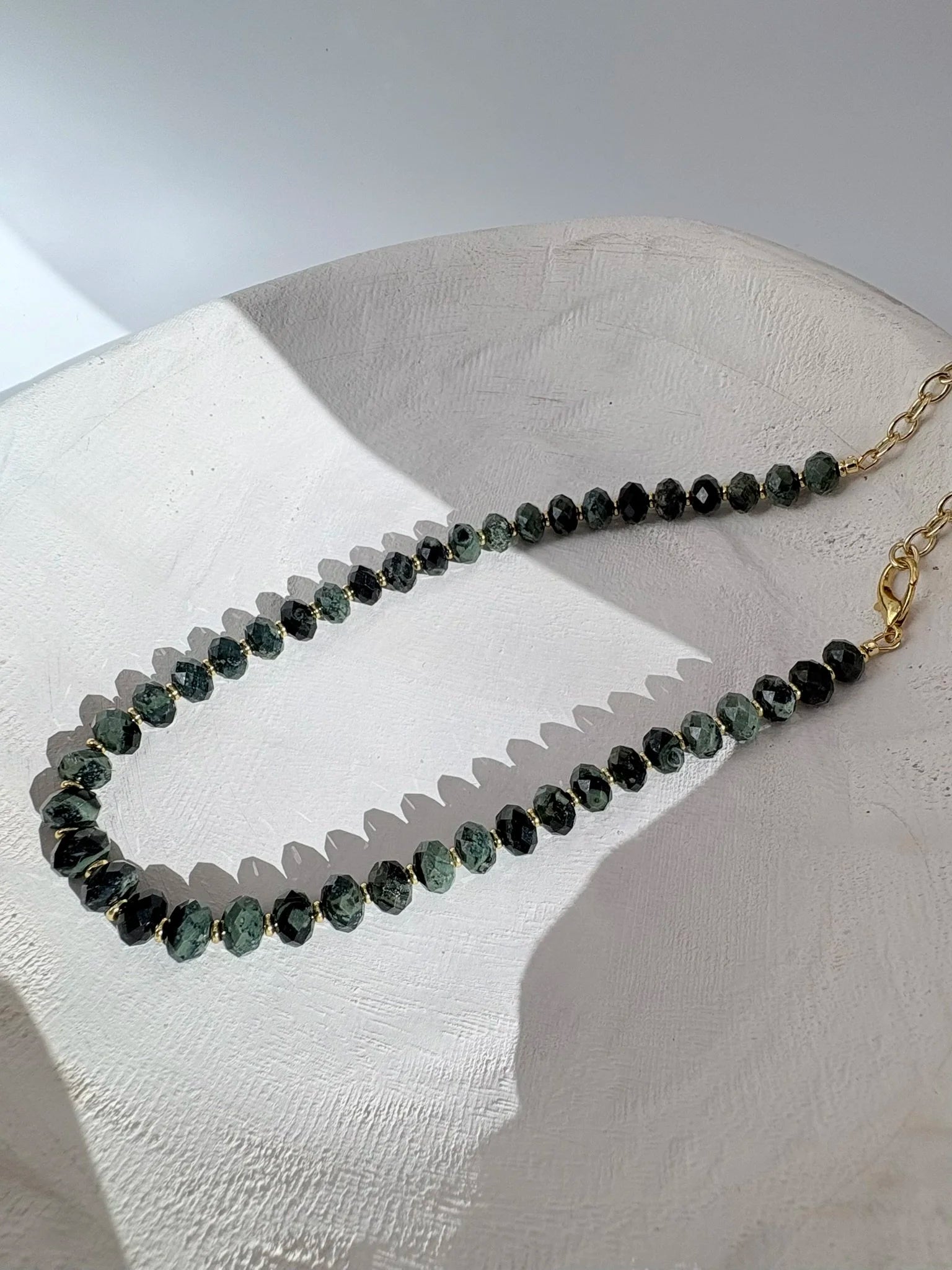 Kambaba Jasper Faceted Necklace