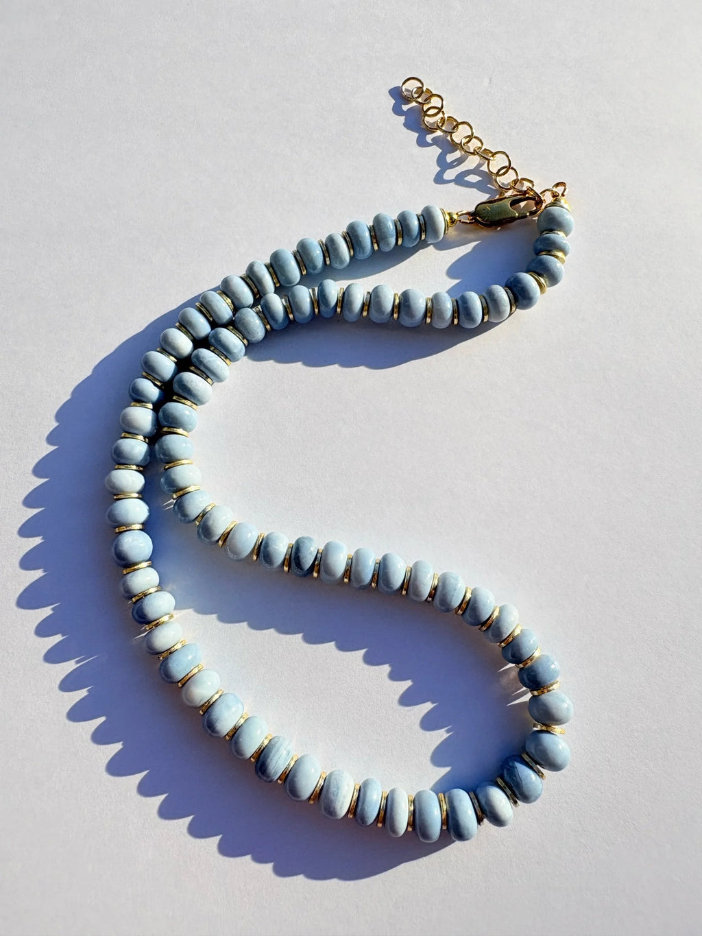 Opal Necklace- Pale Blue