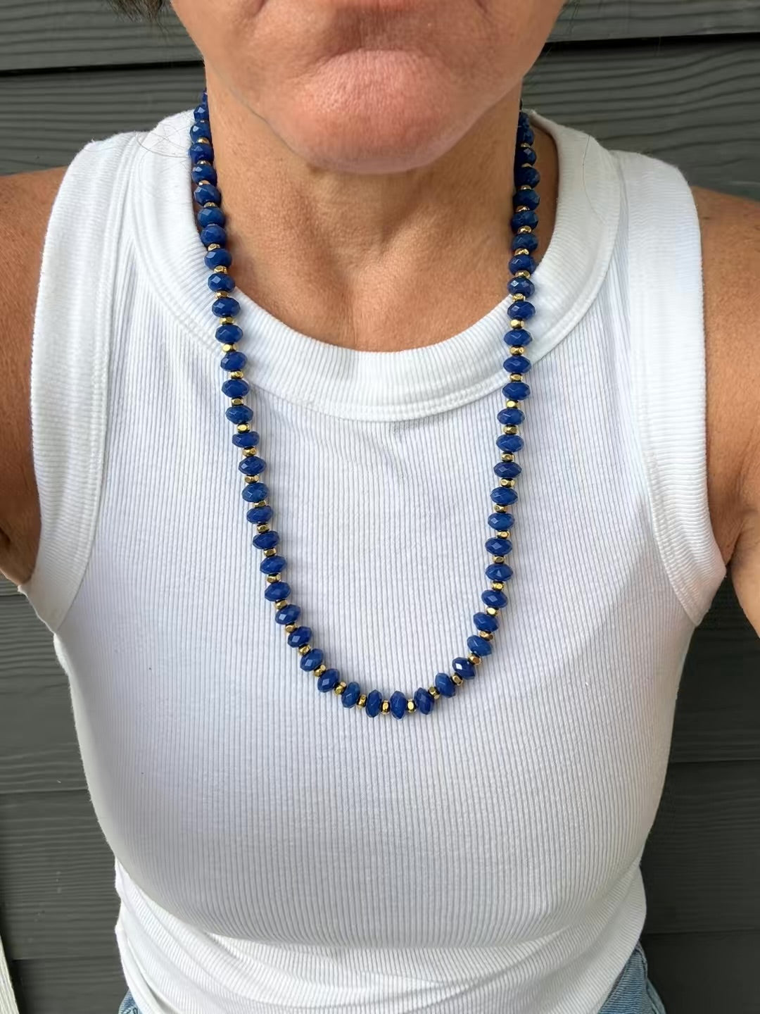Blue Jade Necklace