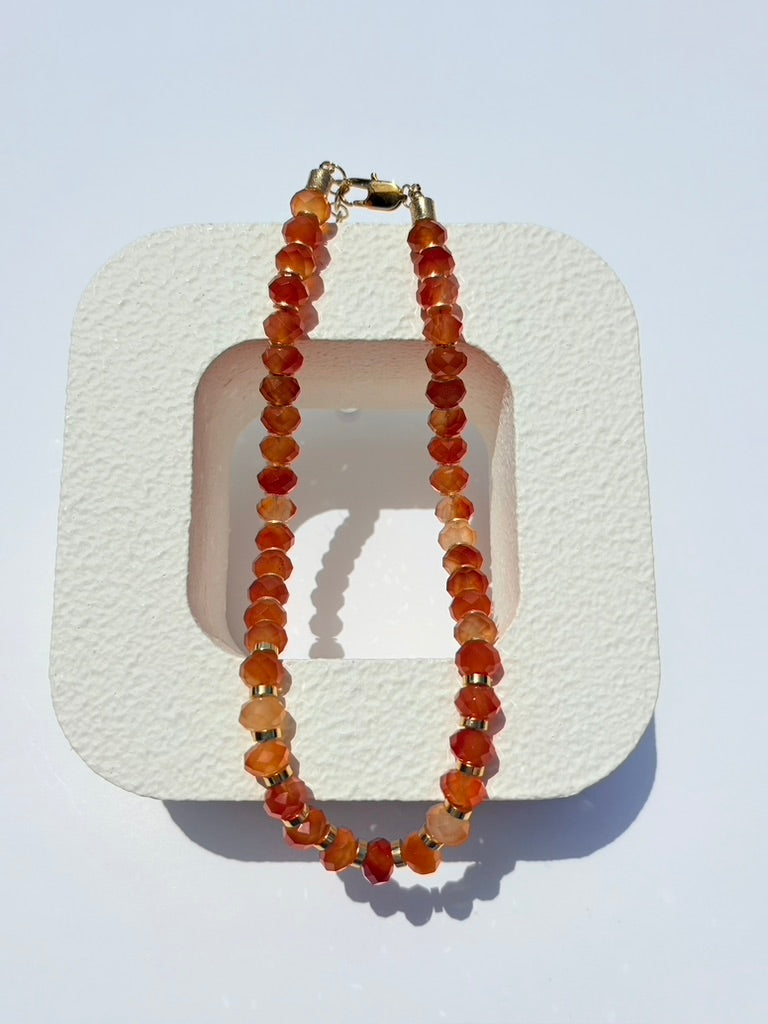 Carnelian Faceted Necklace 🤘🏽