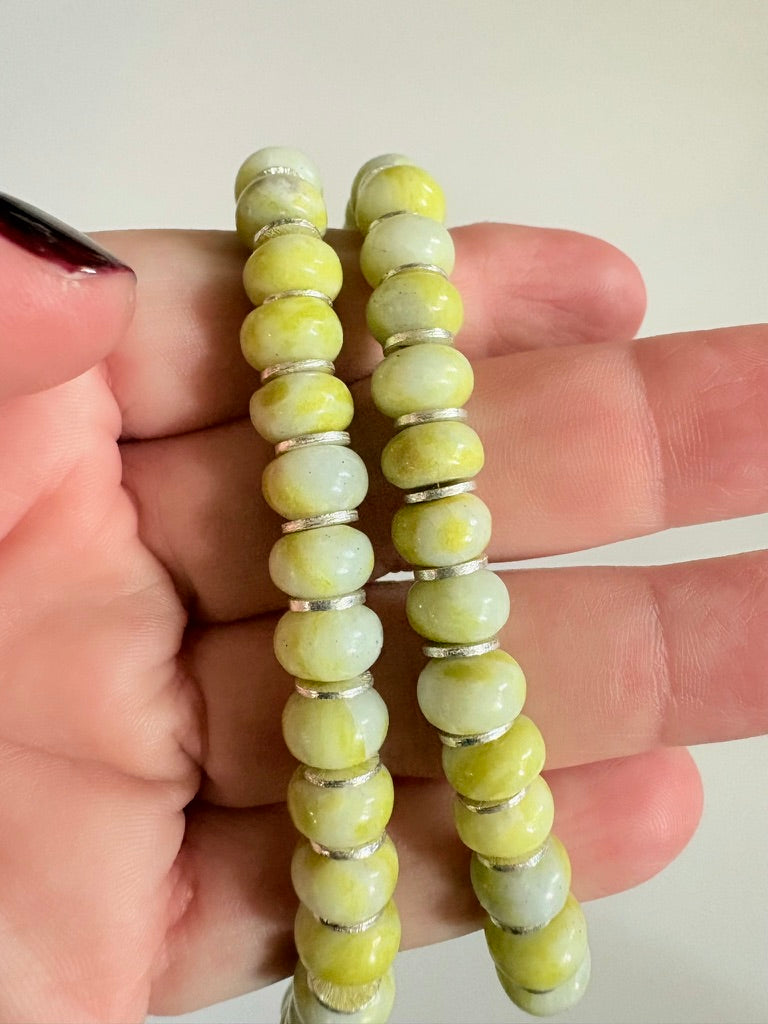 Lemon Jade Mixed Metals Necklace