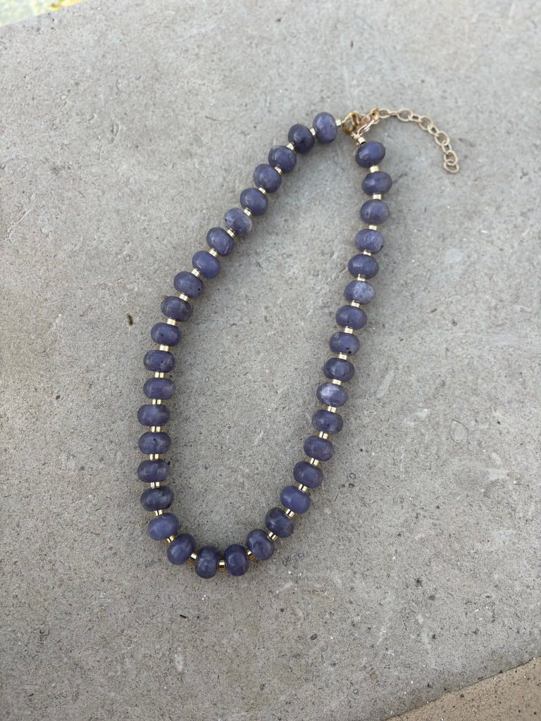 Lepidolite Natural Stone Necklace