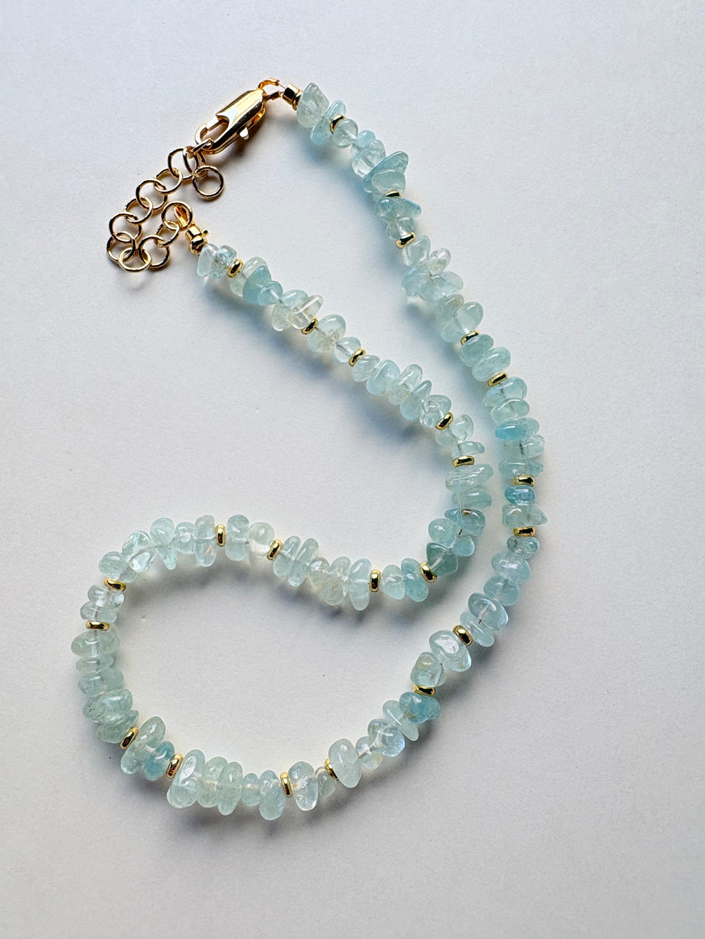 Aquamarine Nugget Necklace