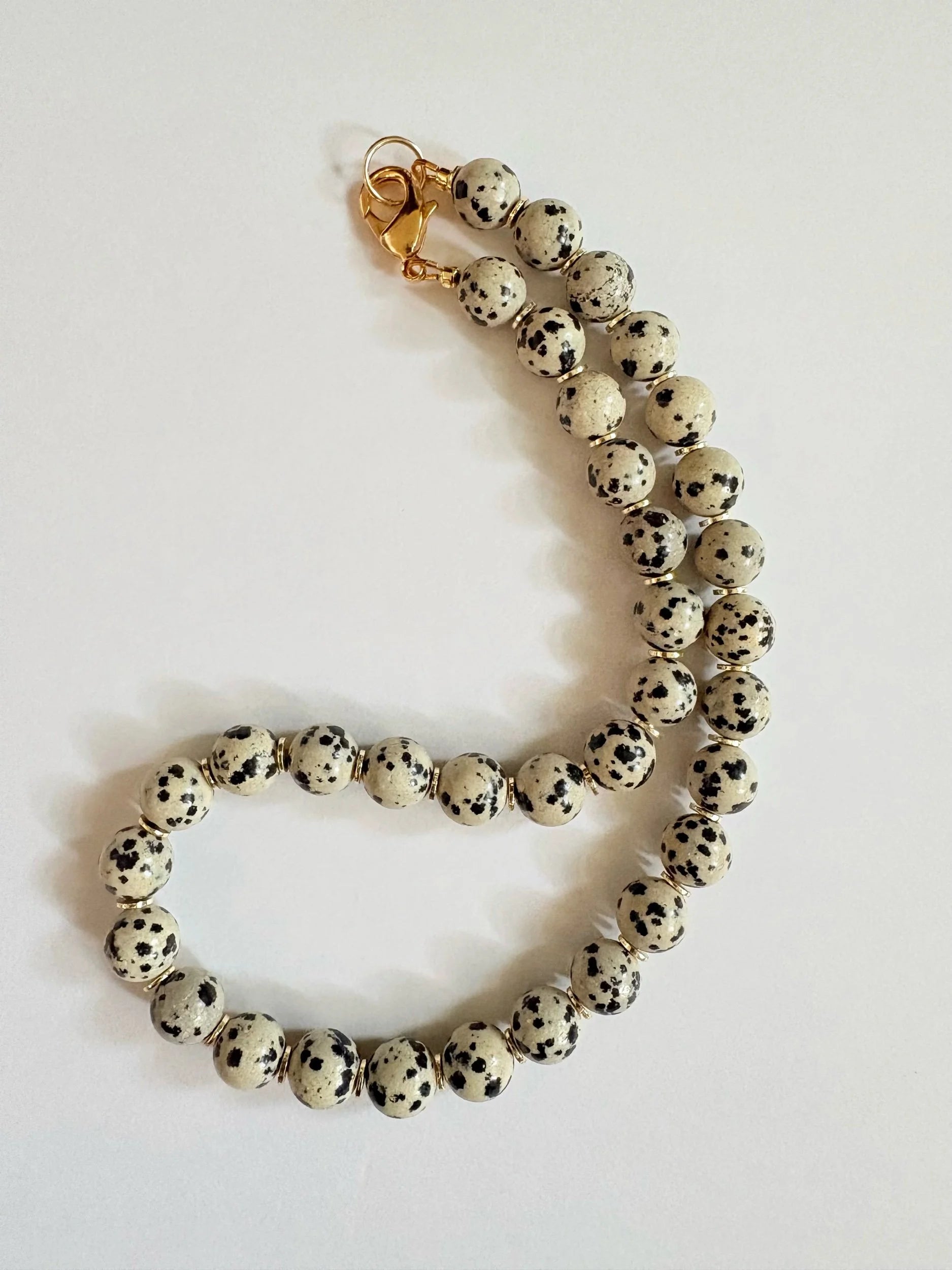 Dalmatian Jasper Necklace 8mm