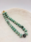Tree Agate Vintage Beaded Statement Necklace