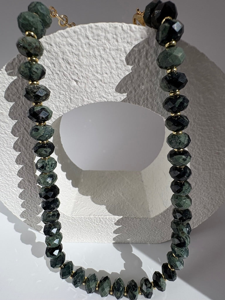 Kambaba Jasper Faceted Necklace