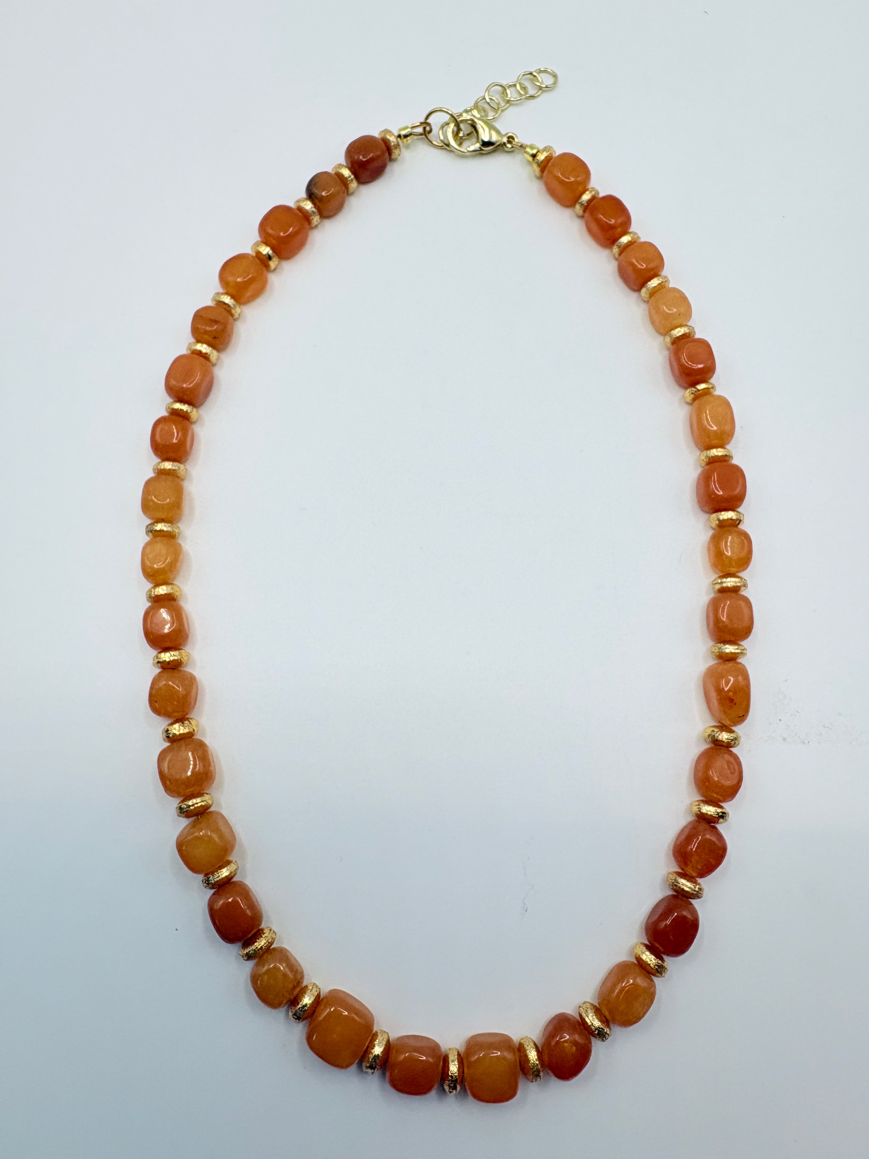 Peach Aventurine Necklace