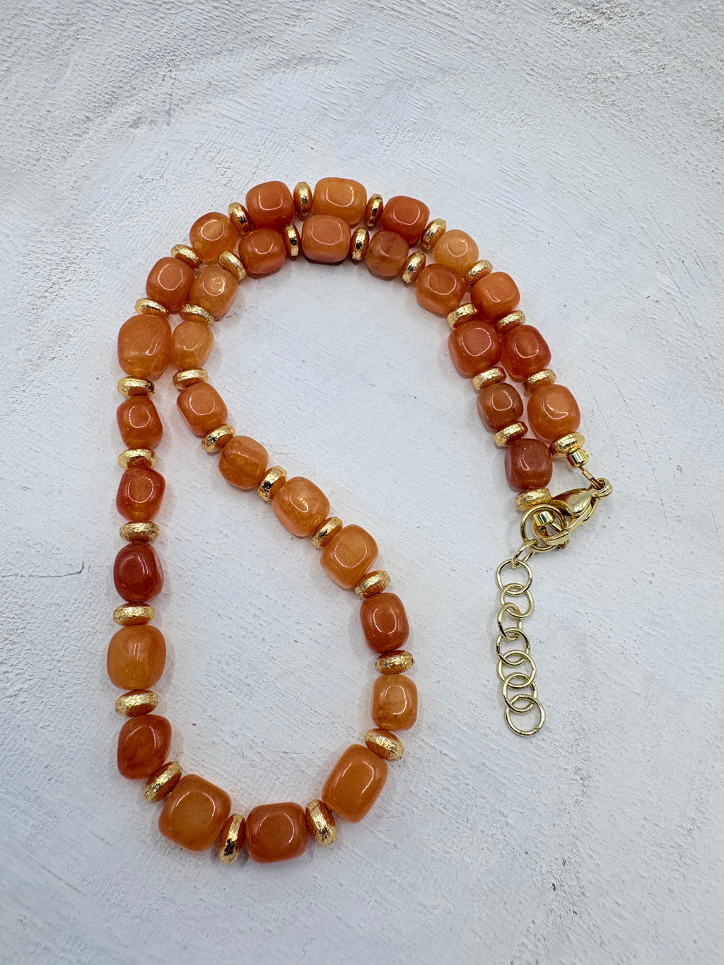 Peach Aventurine Necklace