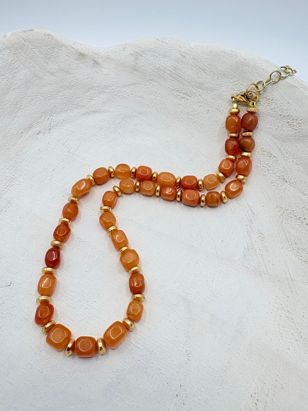 Peach Aventurine Necklace