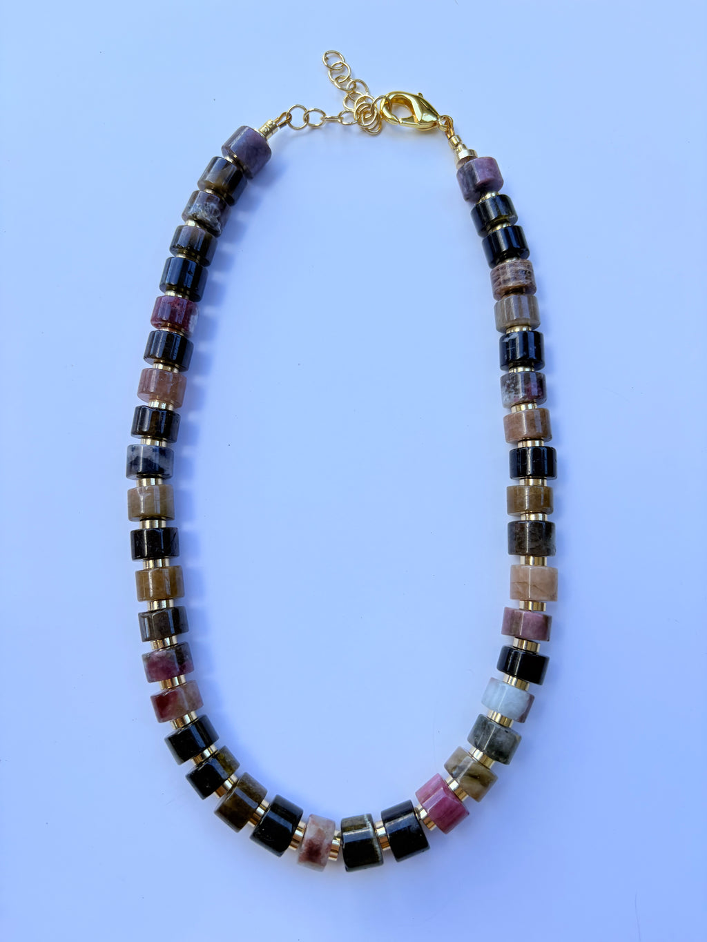 Tourmaline Wheel Necklace
