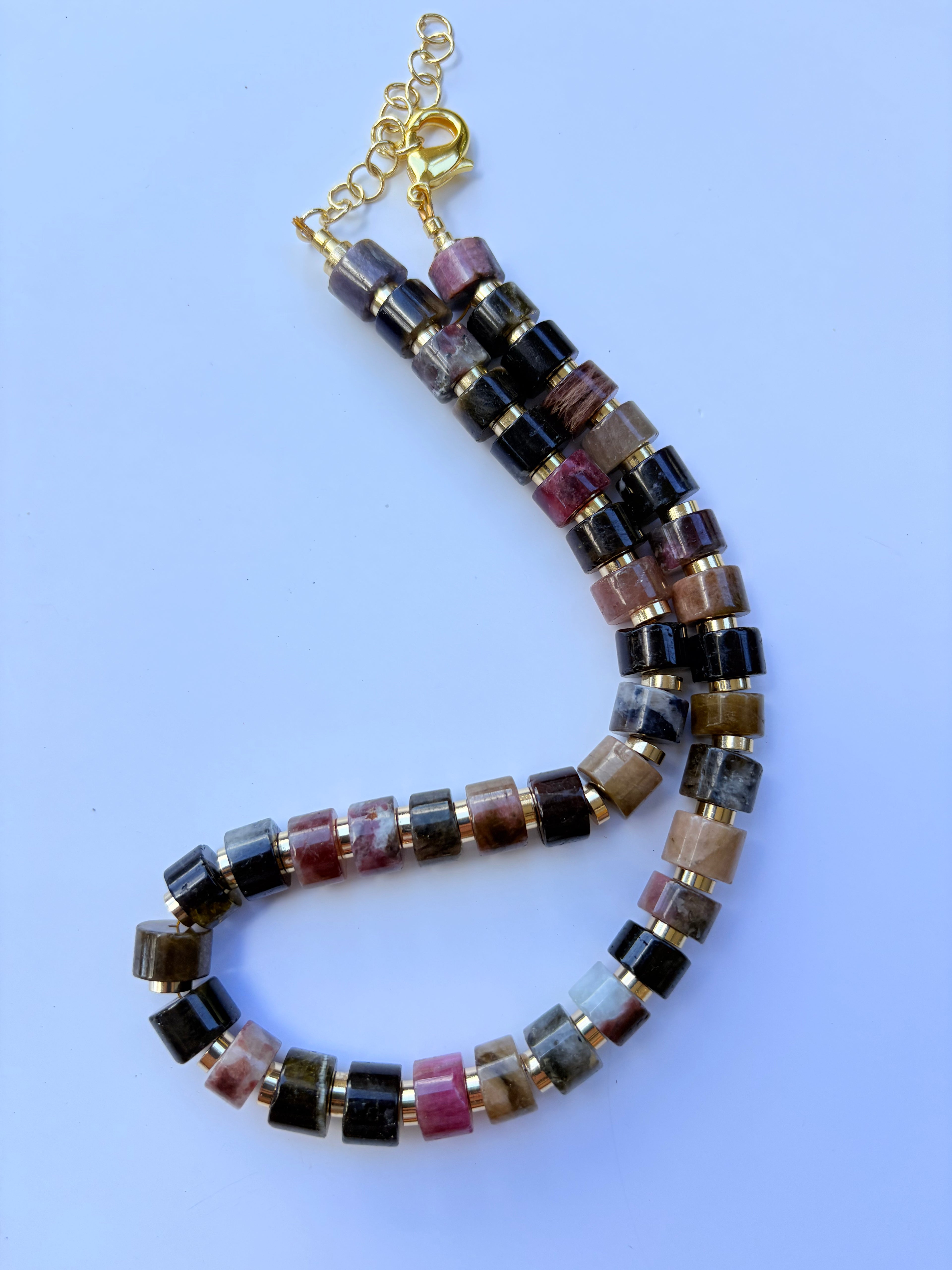 Tourmaline Wheel Necklace
