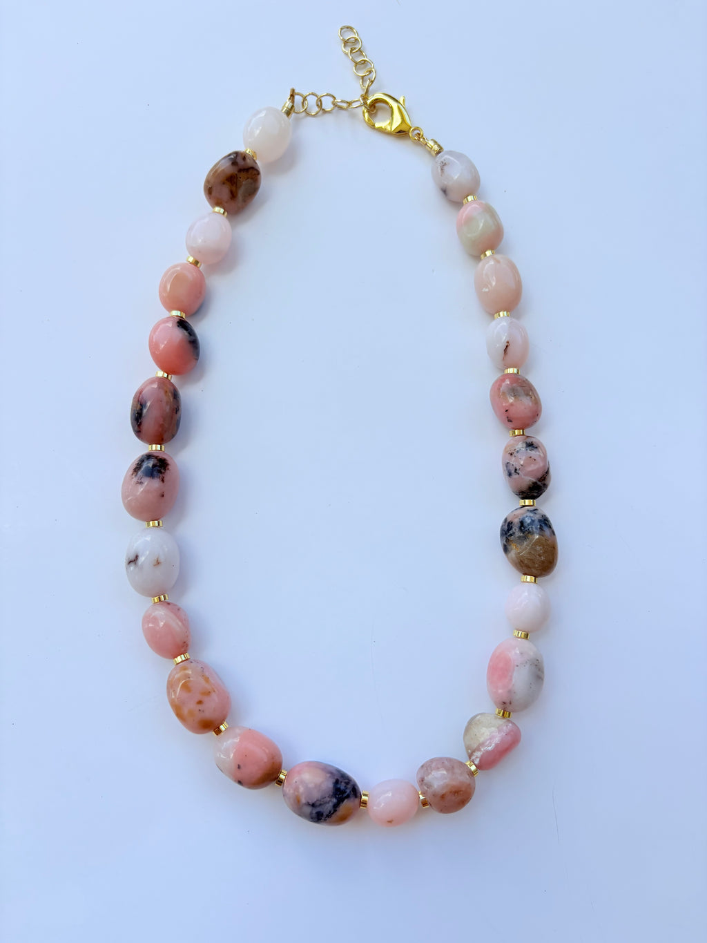 Opal Nugget Necklace, Pink