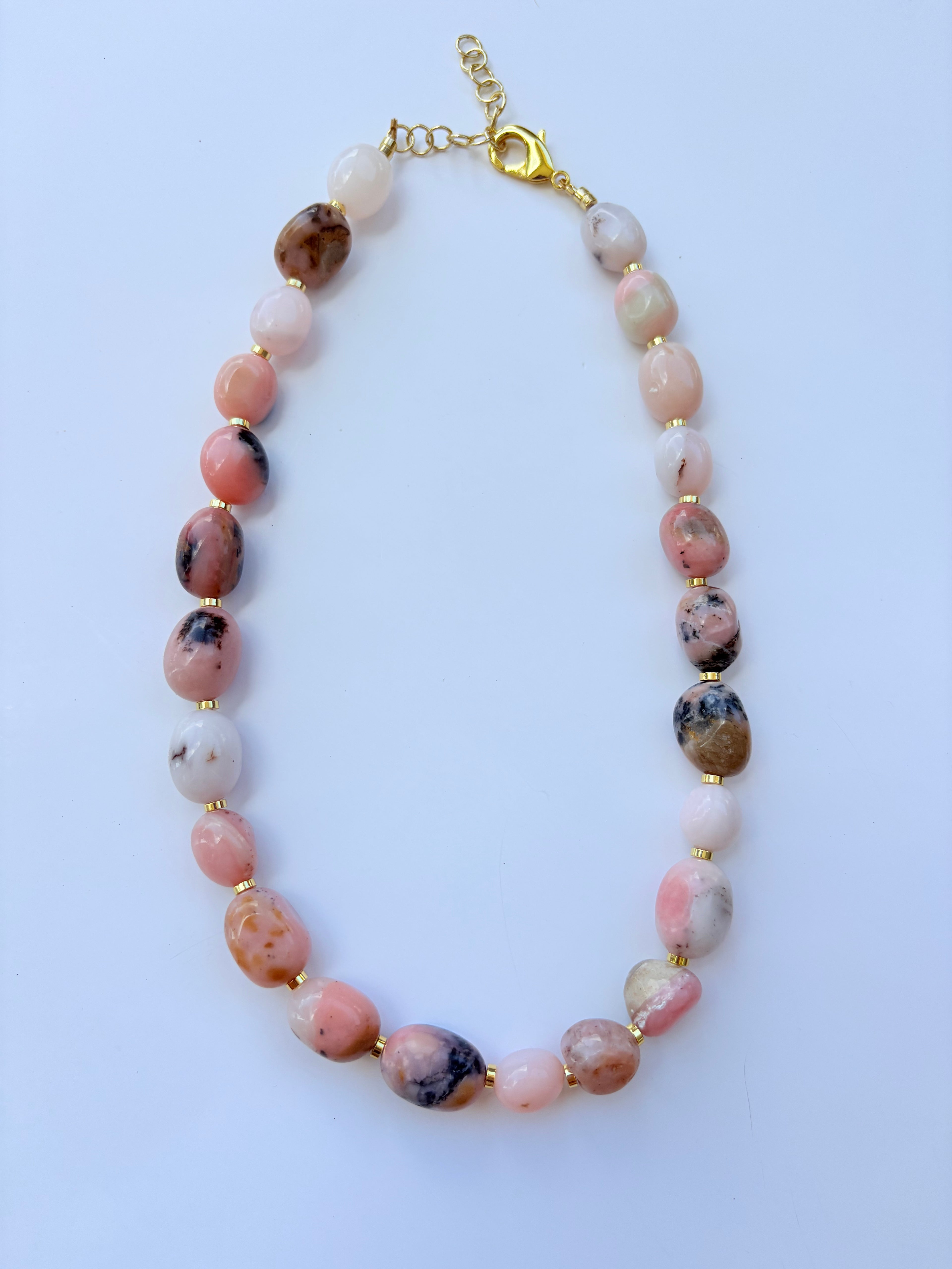 Opal Nugget Necklace, Pink